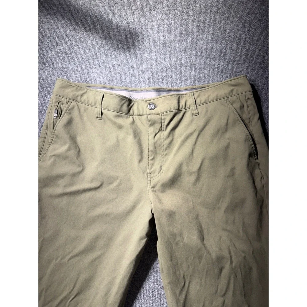 Weatherproof Vintage Mens Regular Fit Stretch Pants Olive Green 38x32 Hiking